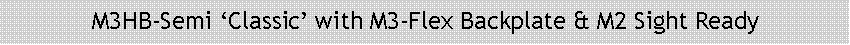Text Box: M3HB-Semi Classic with M3-Flex Backplate & M2 Sight Ready